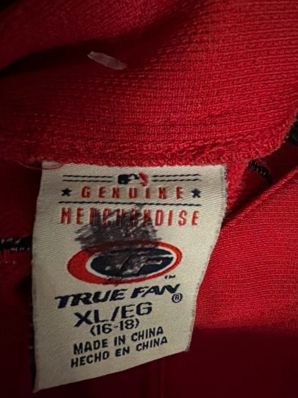 MLB Cardinals Red Button-Up Kids Jersey
